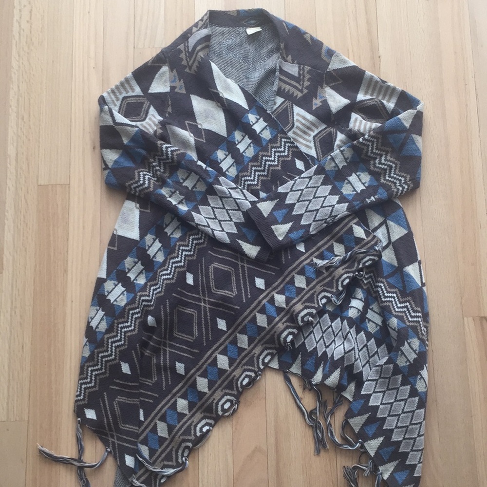 Fringed cardigan